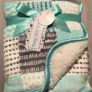 Zak and Zoey plush baby blanket